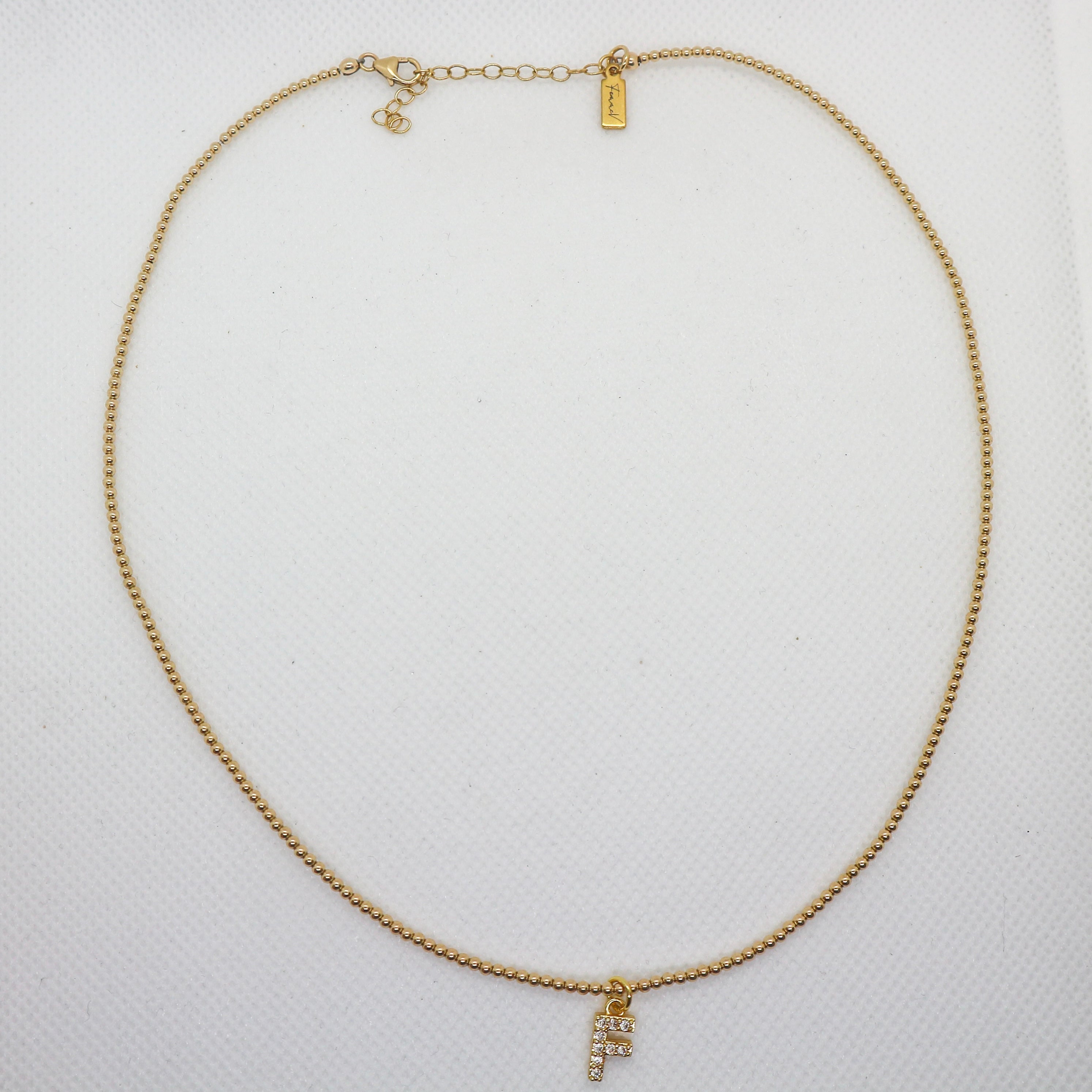 Personalized Letter Strass 2mm - Ketting