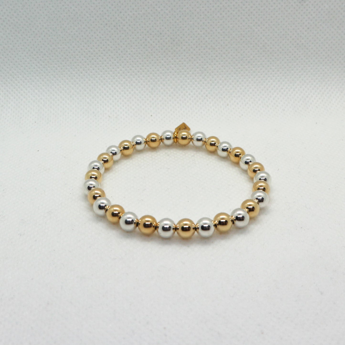 Silver & Gold 6mm - Armband