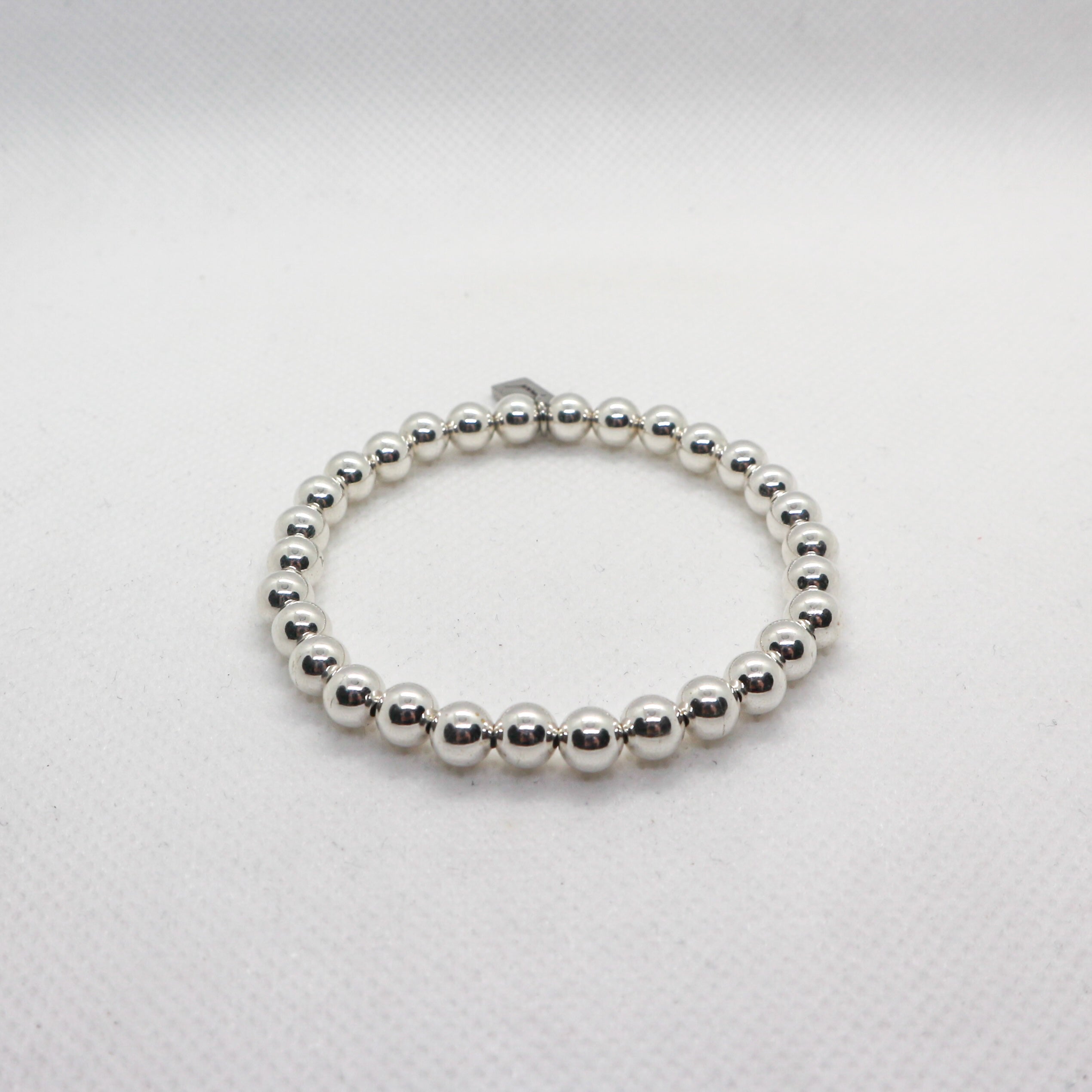 Basic Rond 6mm Silver - Armband