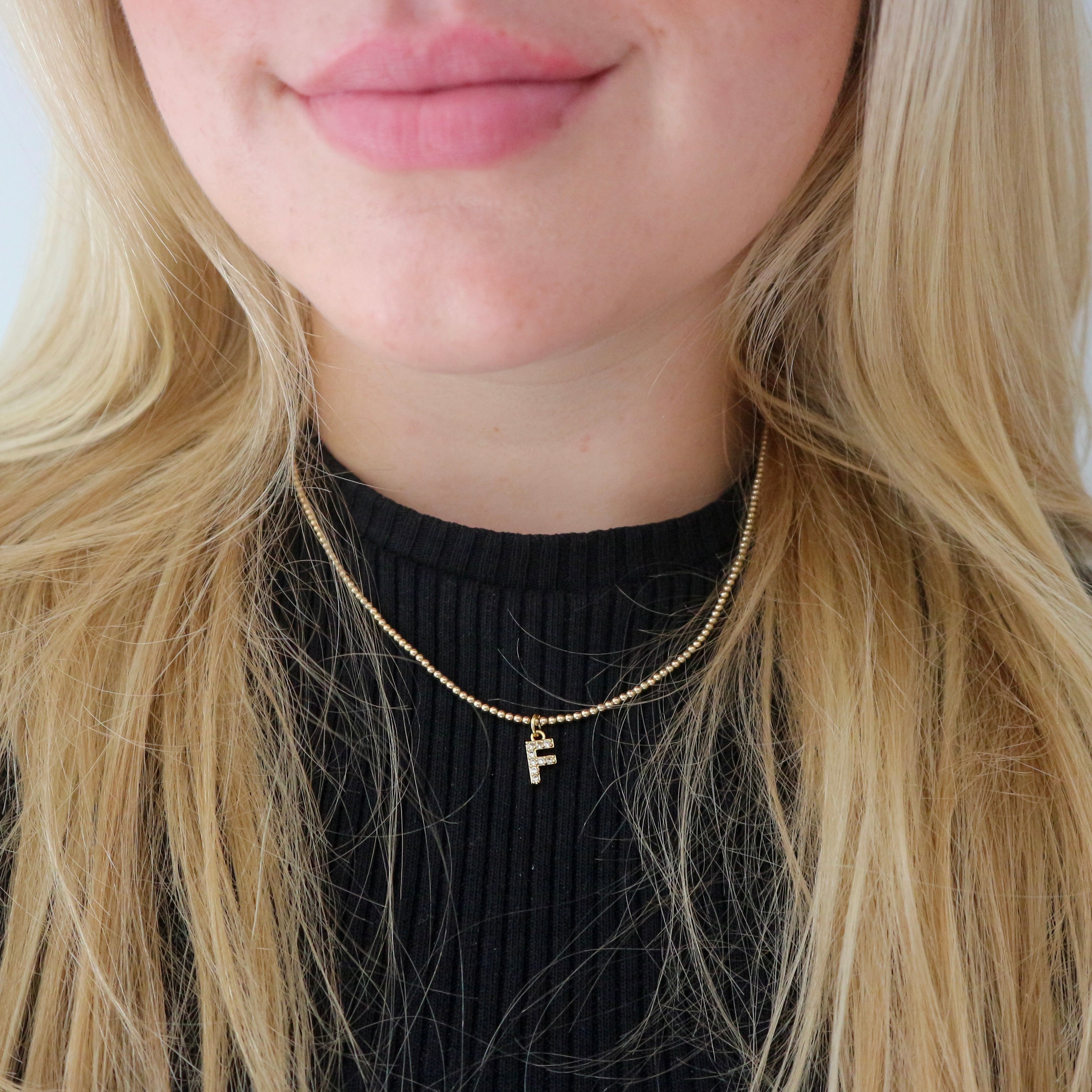Personalized Letter Strass 2mm - Ketting