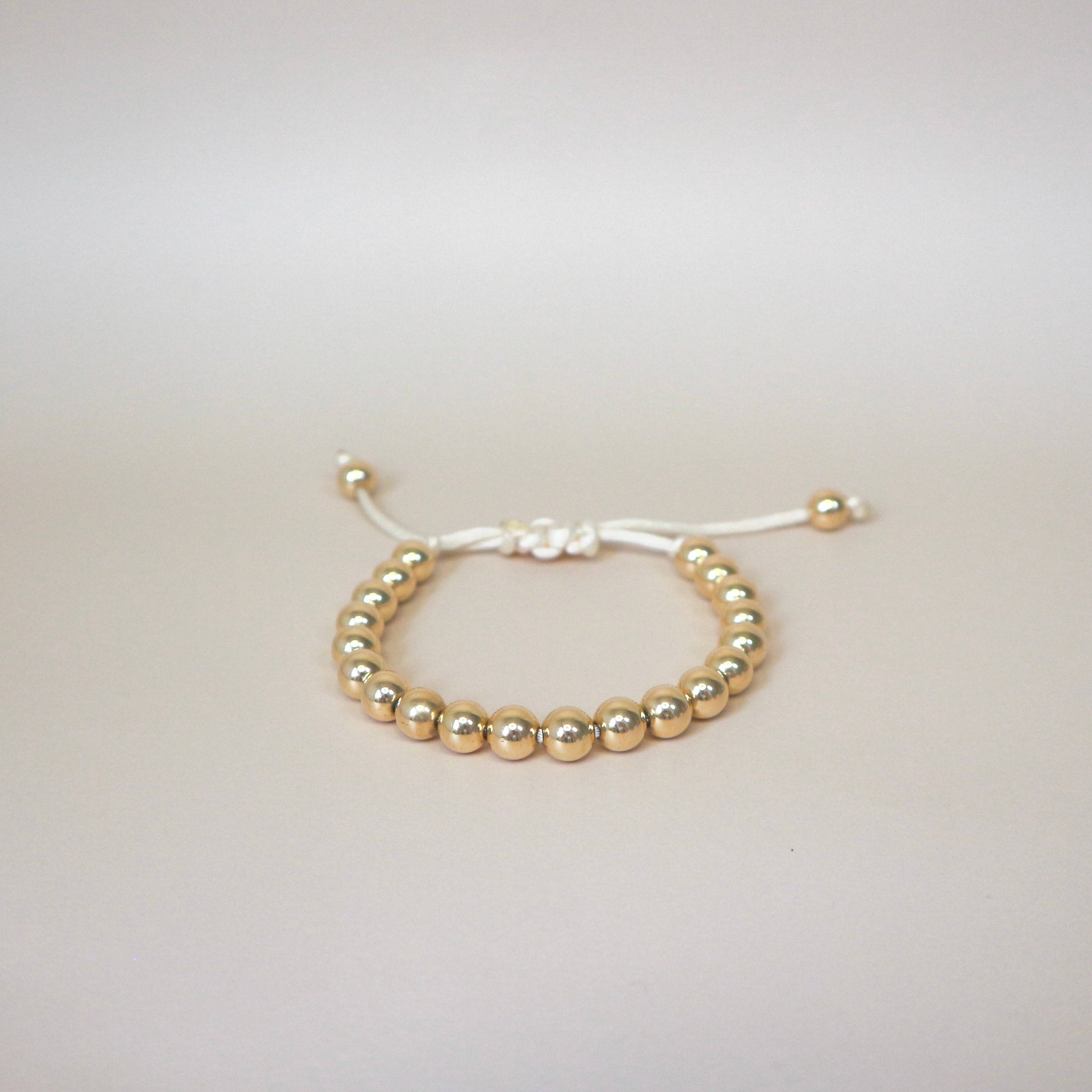 Satin Cord - Armband - Verschillende Grootte Kralen en Kleuren