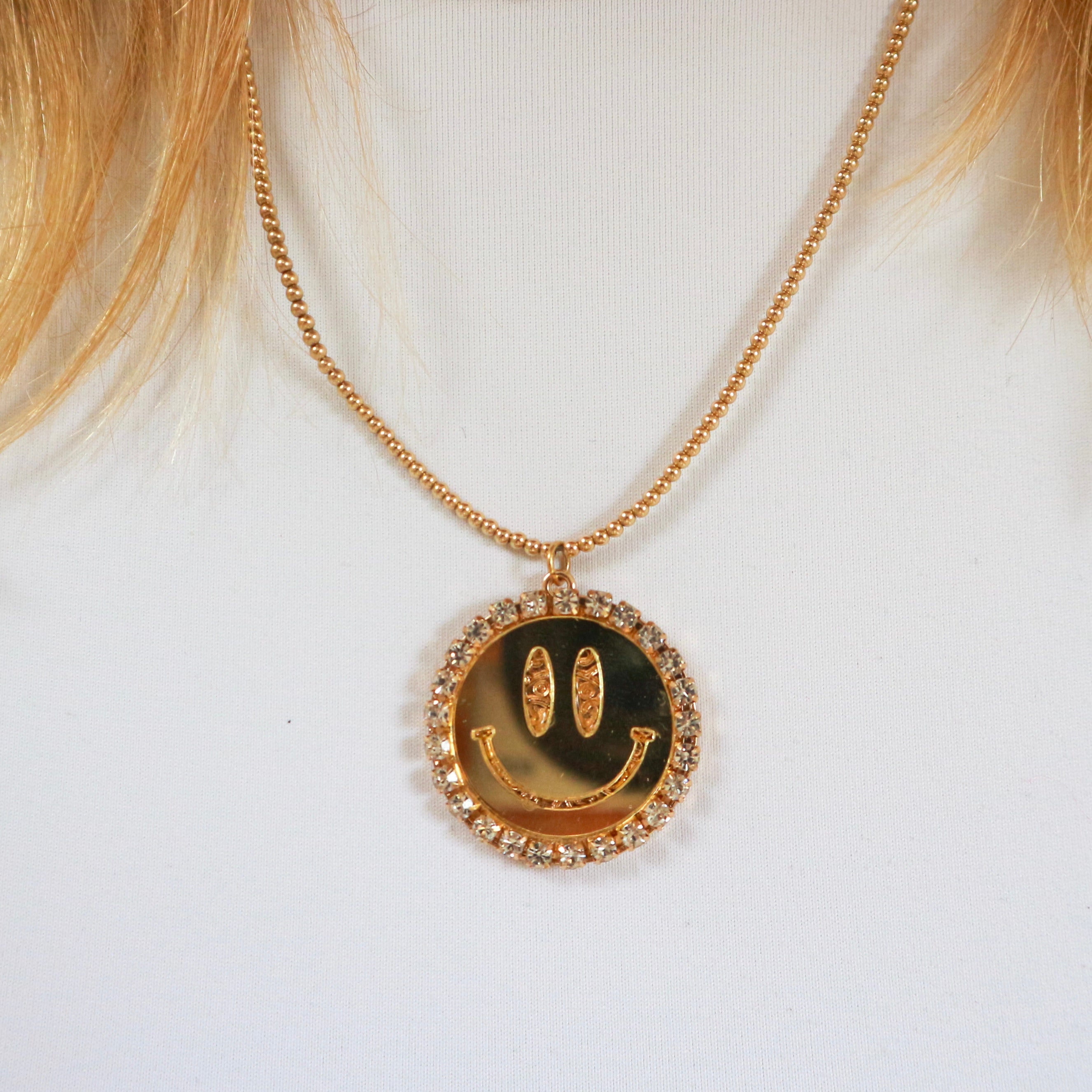 Sparkle Smiley 2mm - Ketting