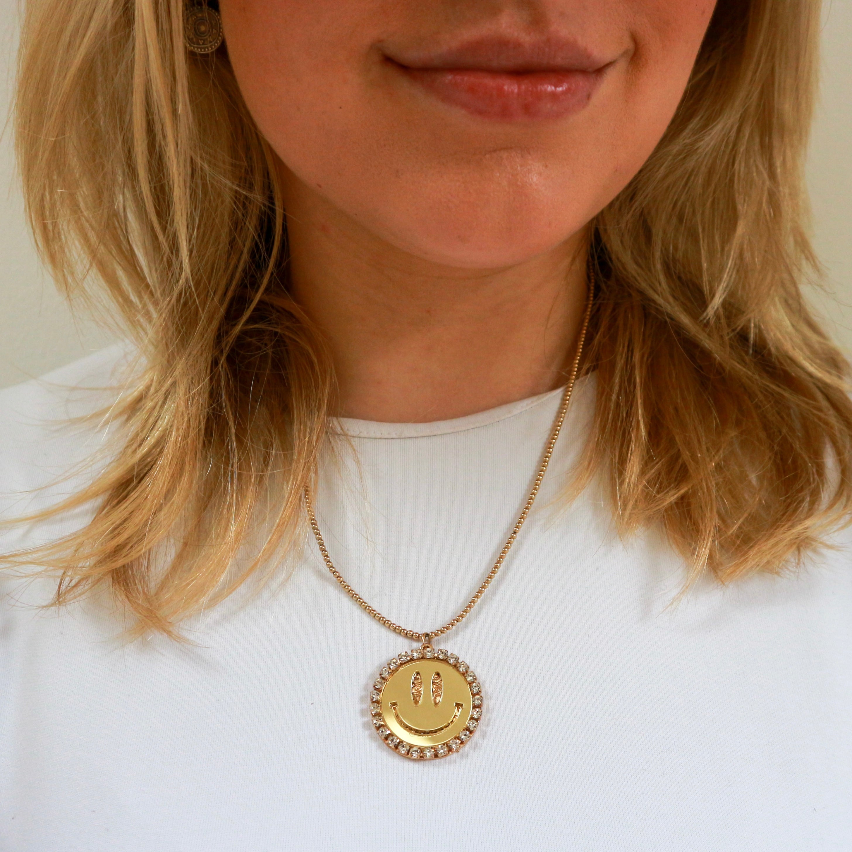 Sparkle Smiley 2mm - Ketting