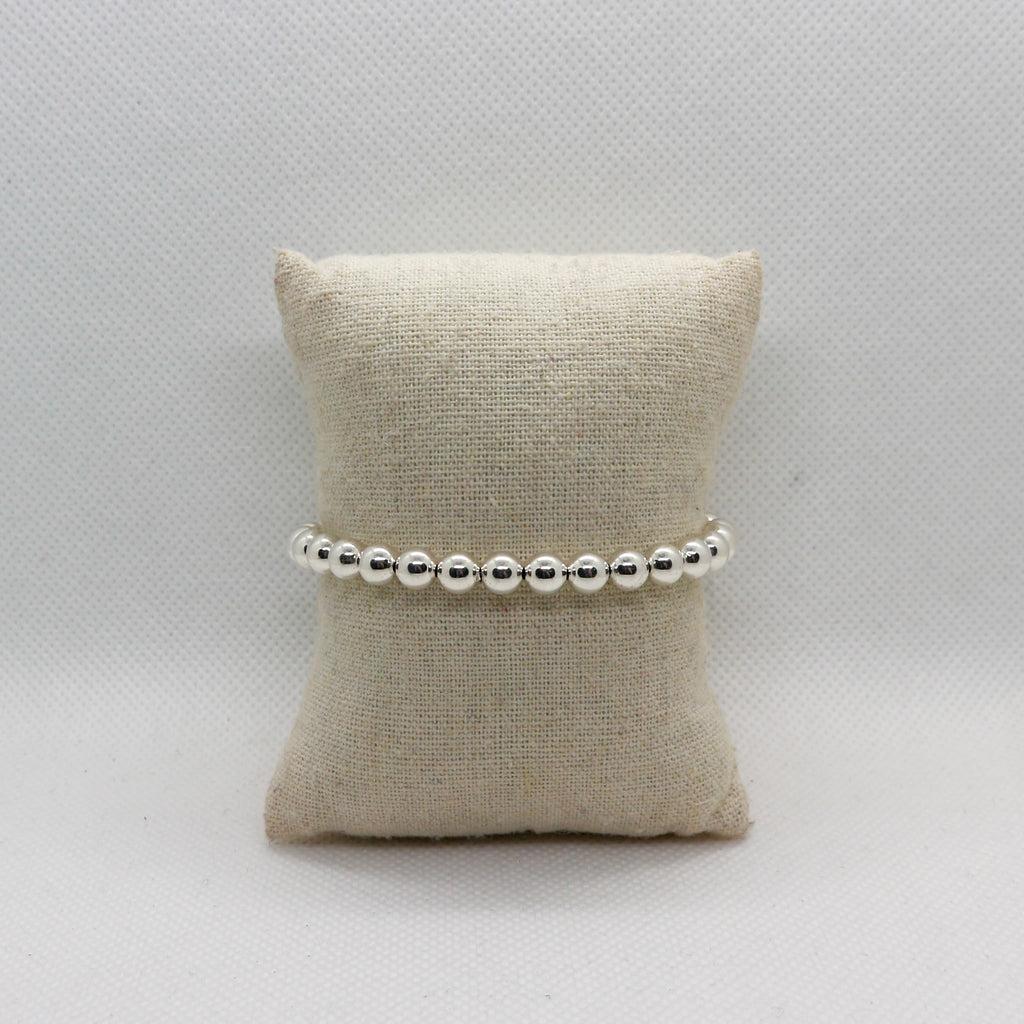 Basic Rond 6mm Silver - Armband