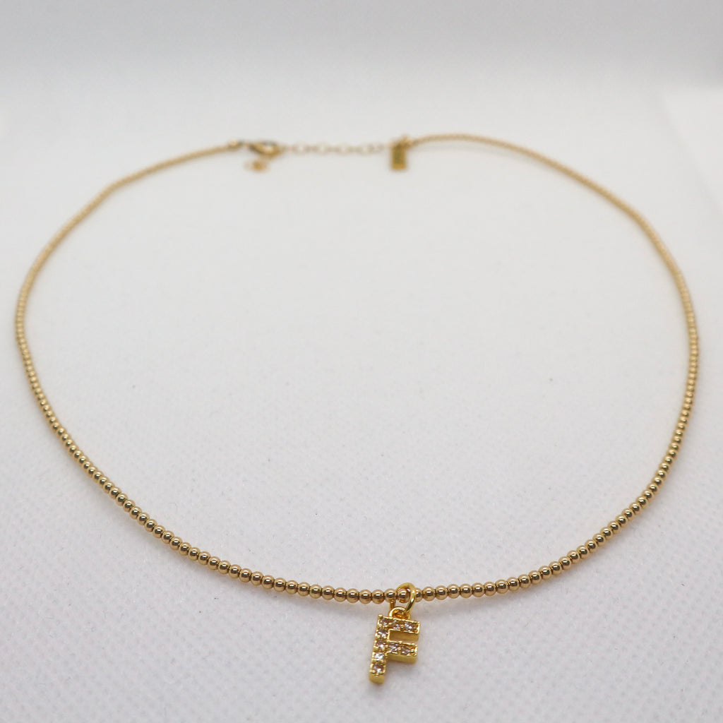 Personalized Letter Strass 2mm - Ketting