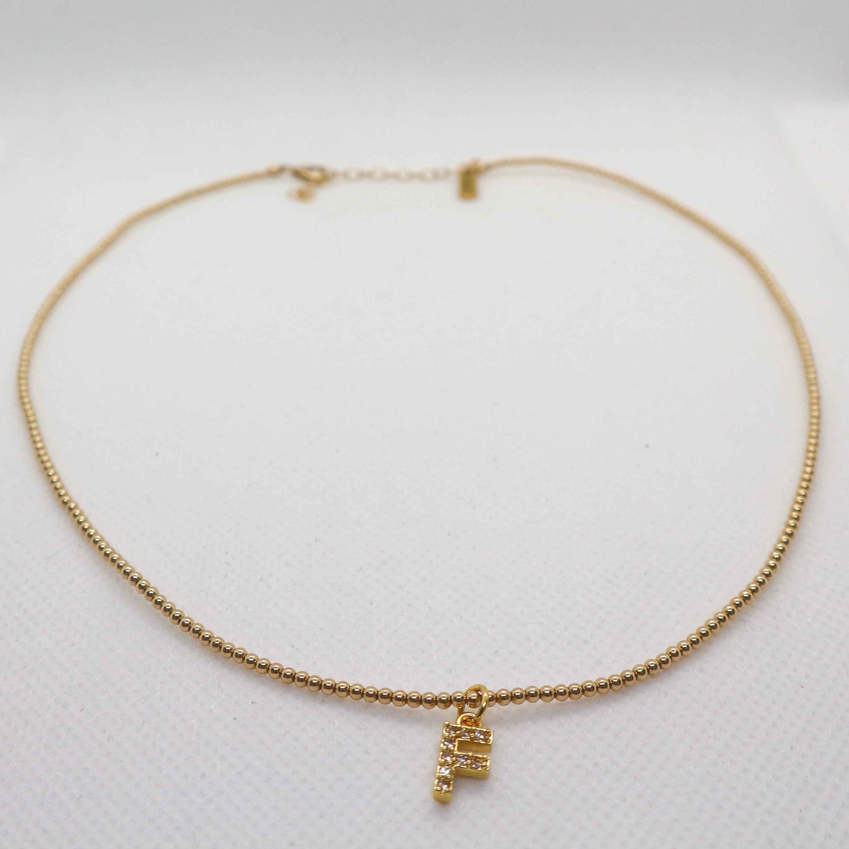 Personalized Letter Strass 2mm - Ketting