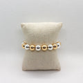 Silver &amp; Gold 10mm - Bracelet