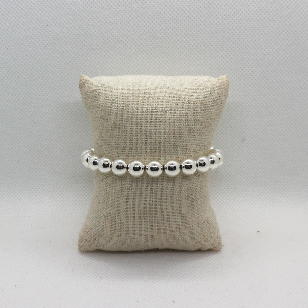Basic Rond 8mm Silver - Armband
