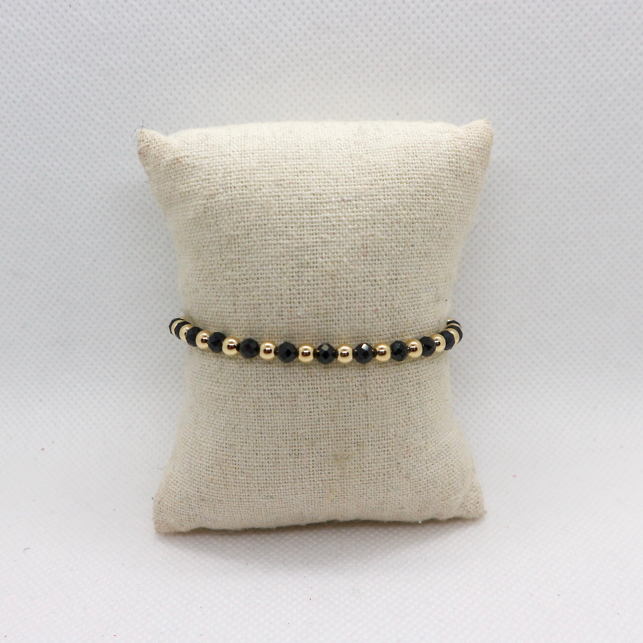 Samantha Black 4mm - Armband