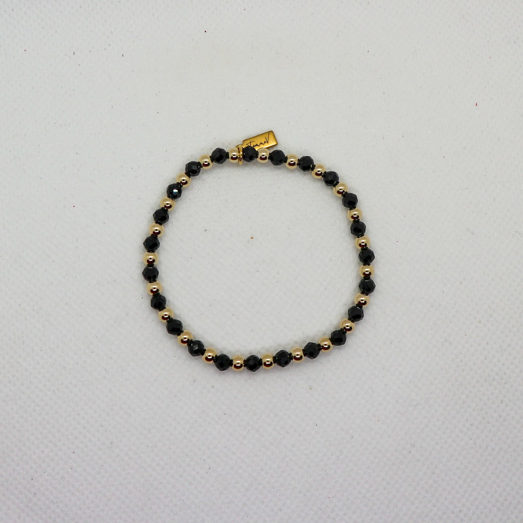 Samantha Black 4mm - Armband