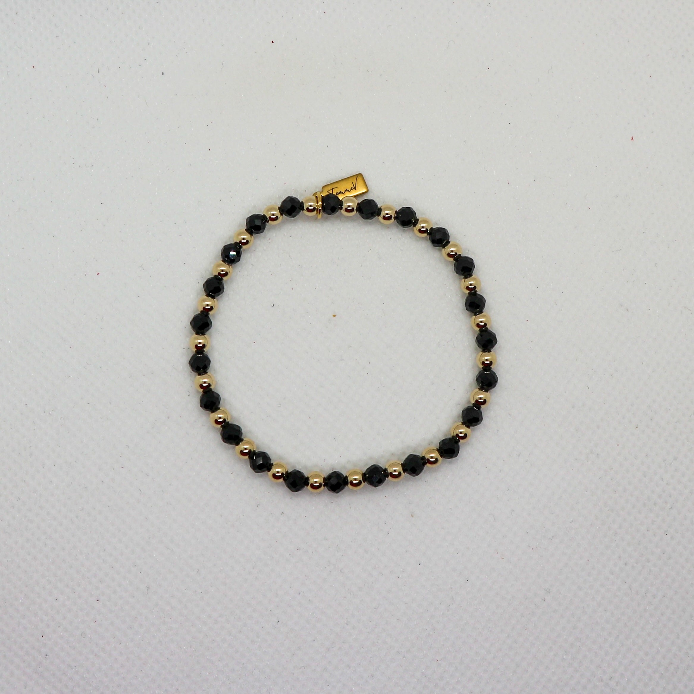 Samantha Black 4mm - Armband