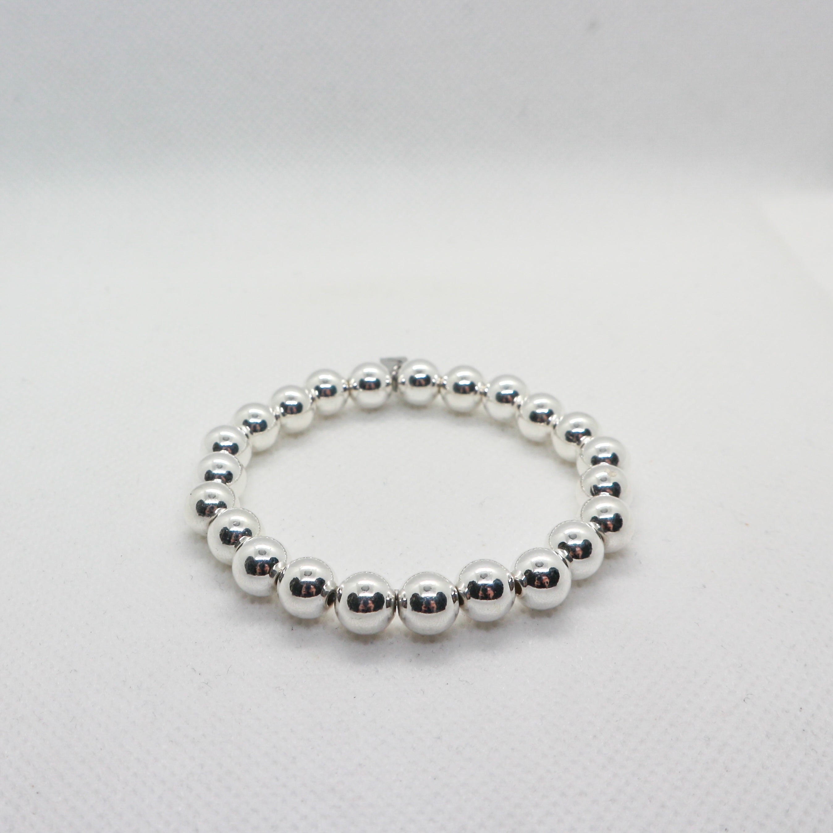 Basic Rond 8mm Silver - Armband