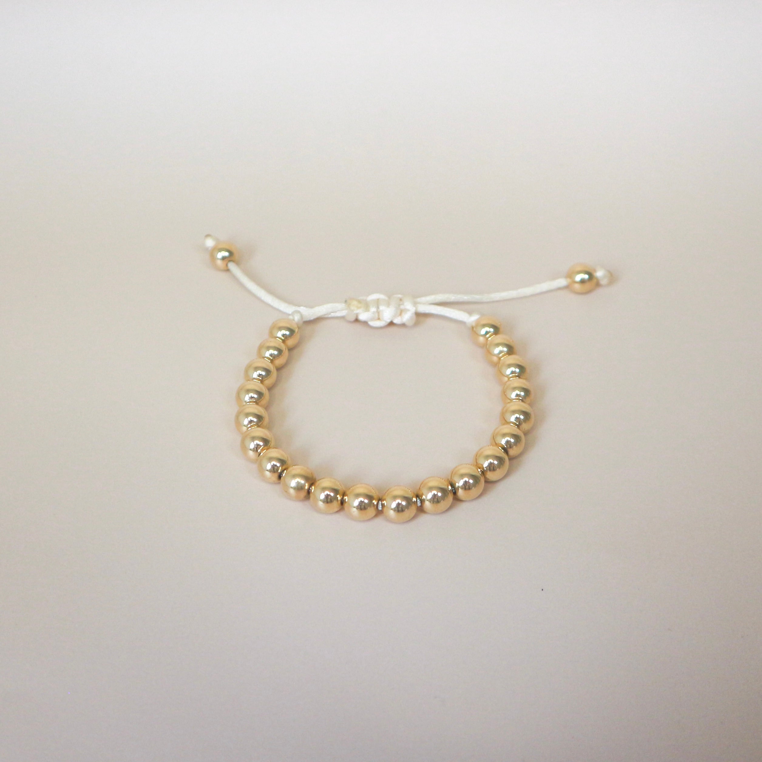 Satin Cord - Armband - Verschillende Grootte Kralen en Kleuren