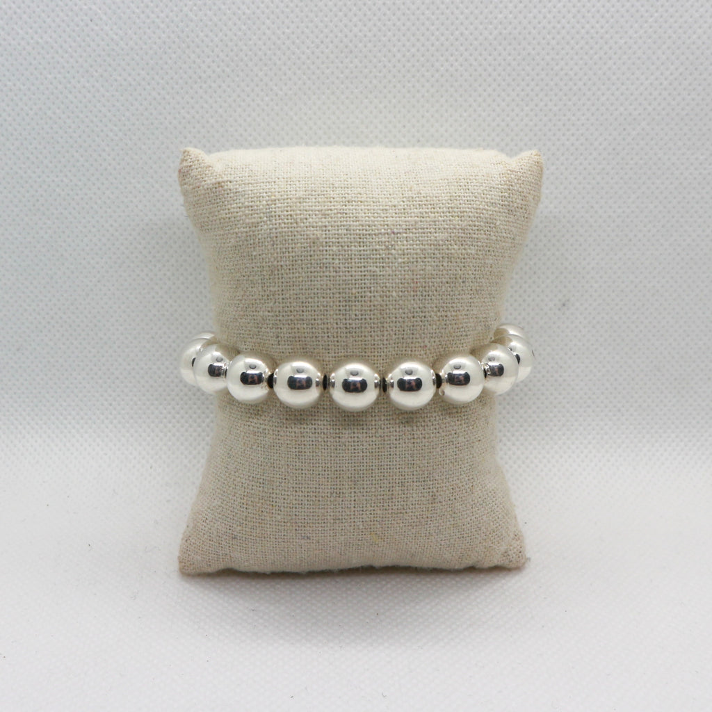 Basic Rond 10mm Silver - Armband