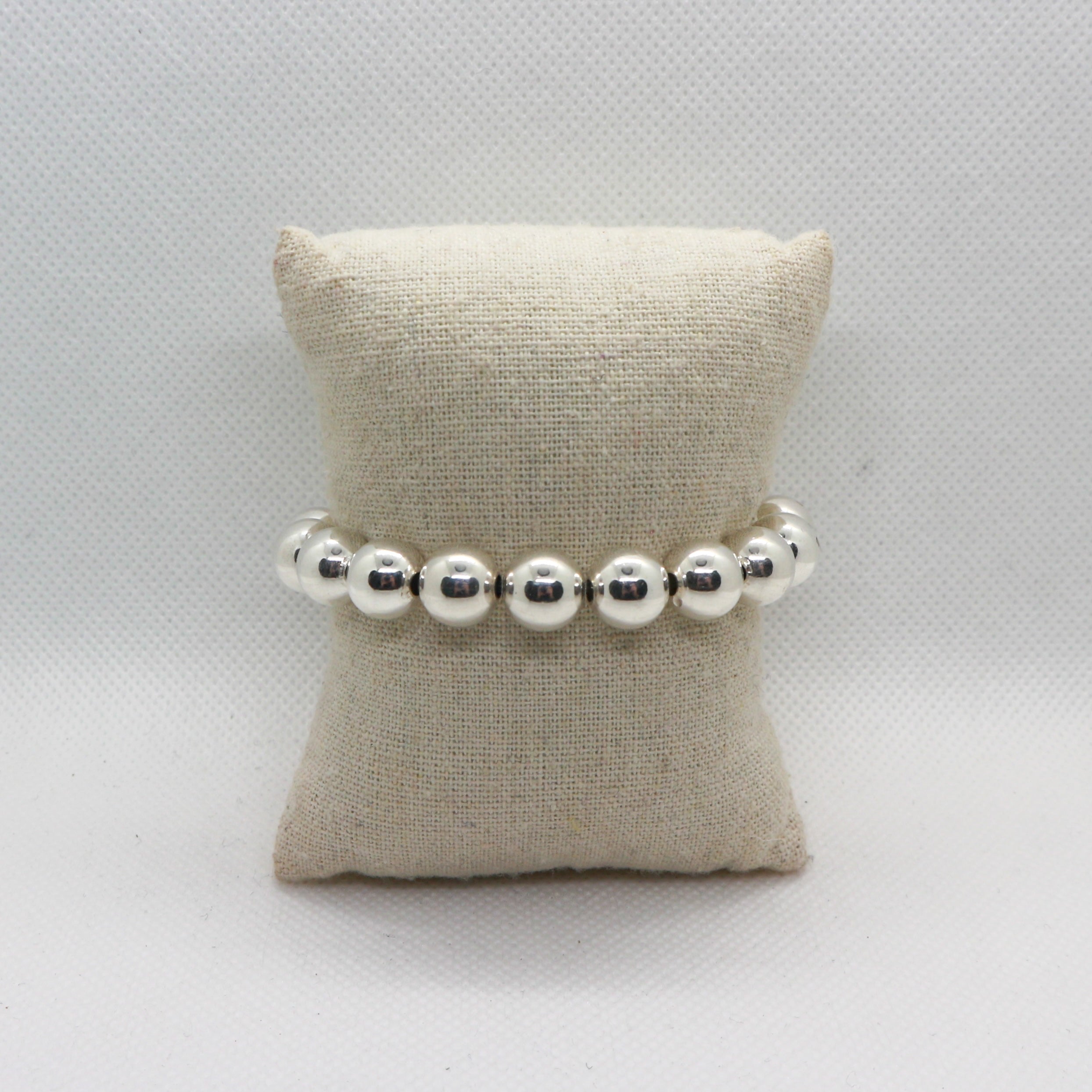 Basic Rond 10mm Silver - Armband