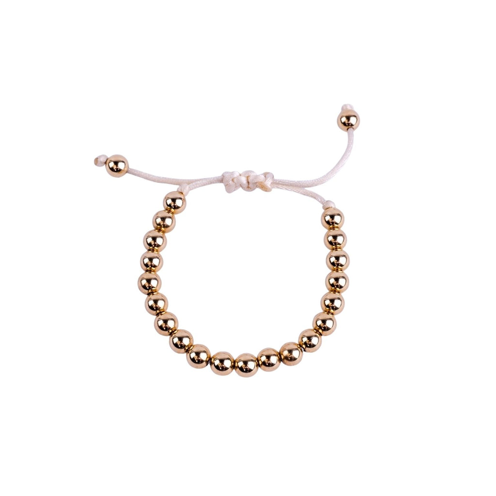 Satin Cord Bracelet - Various Size Beads and Colors