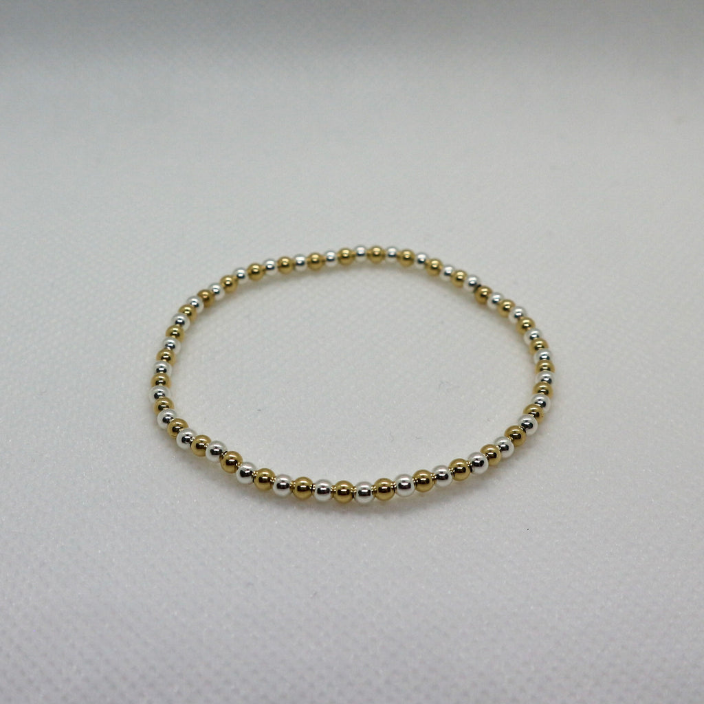 Silver & Gold 3mm - Armband