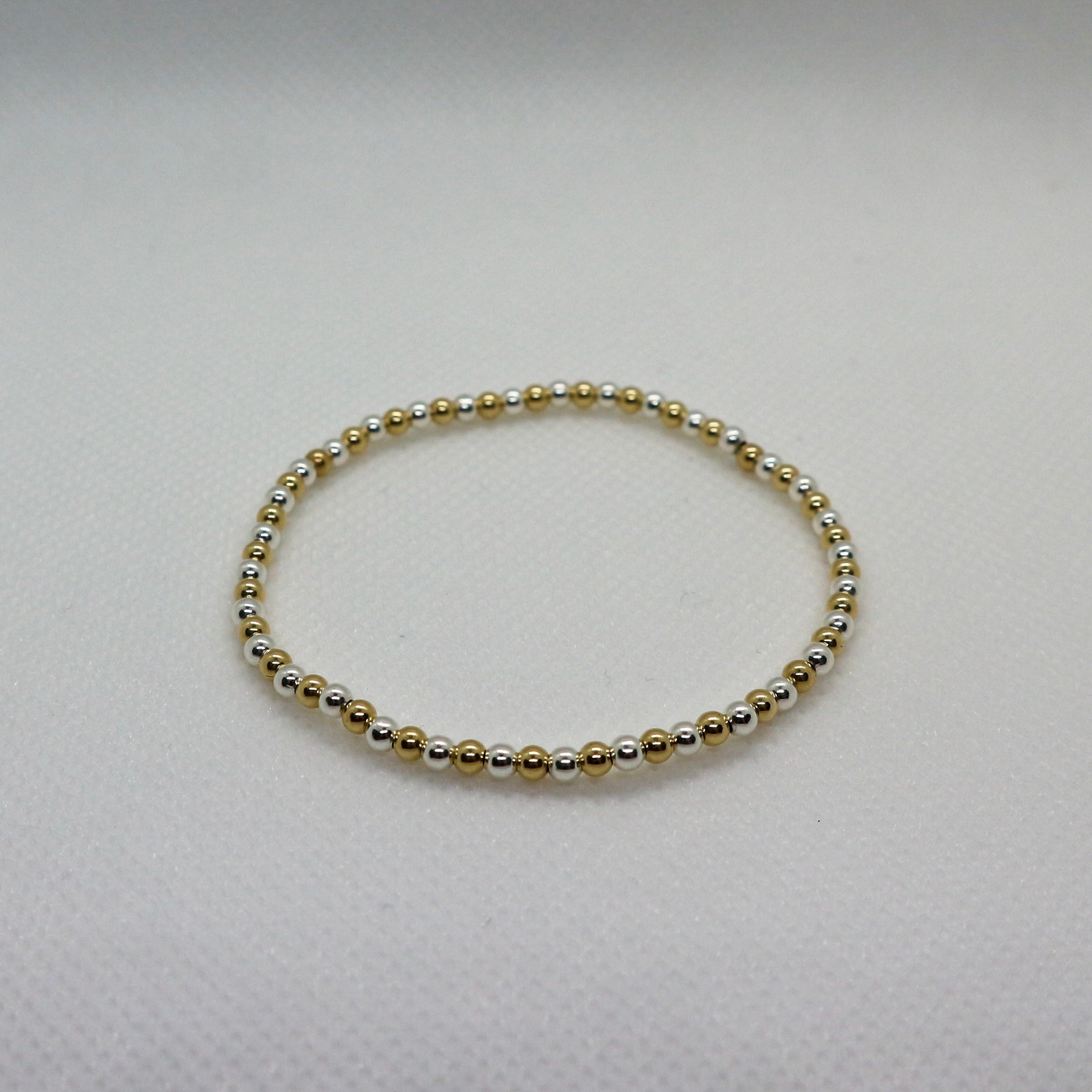 Silver & Gold 3mm - Armband