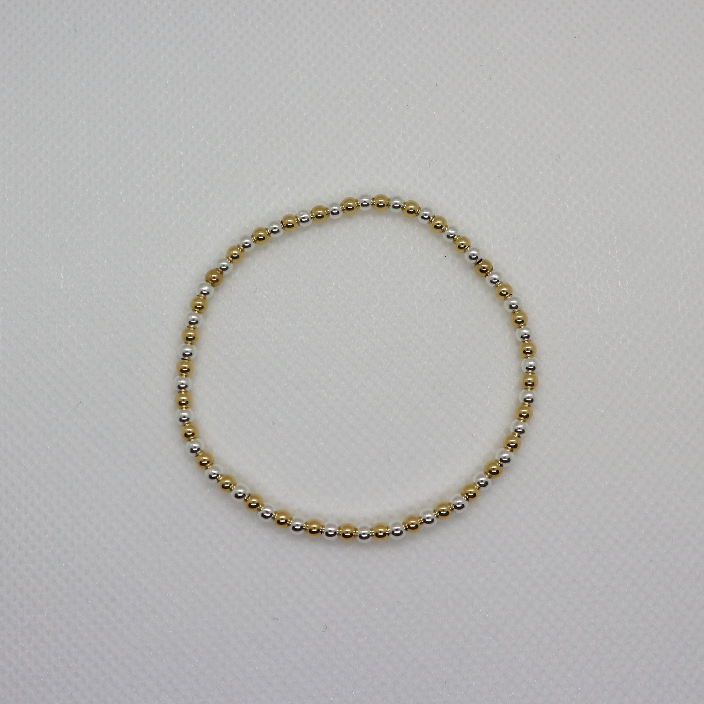 Silver & Gold 3mm - Armband