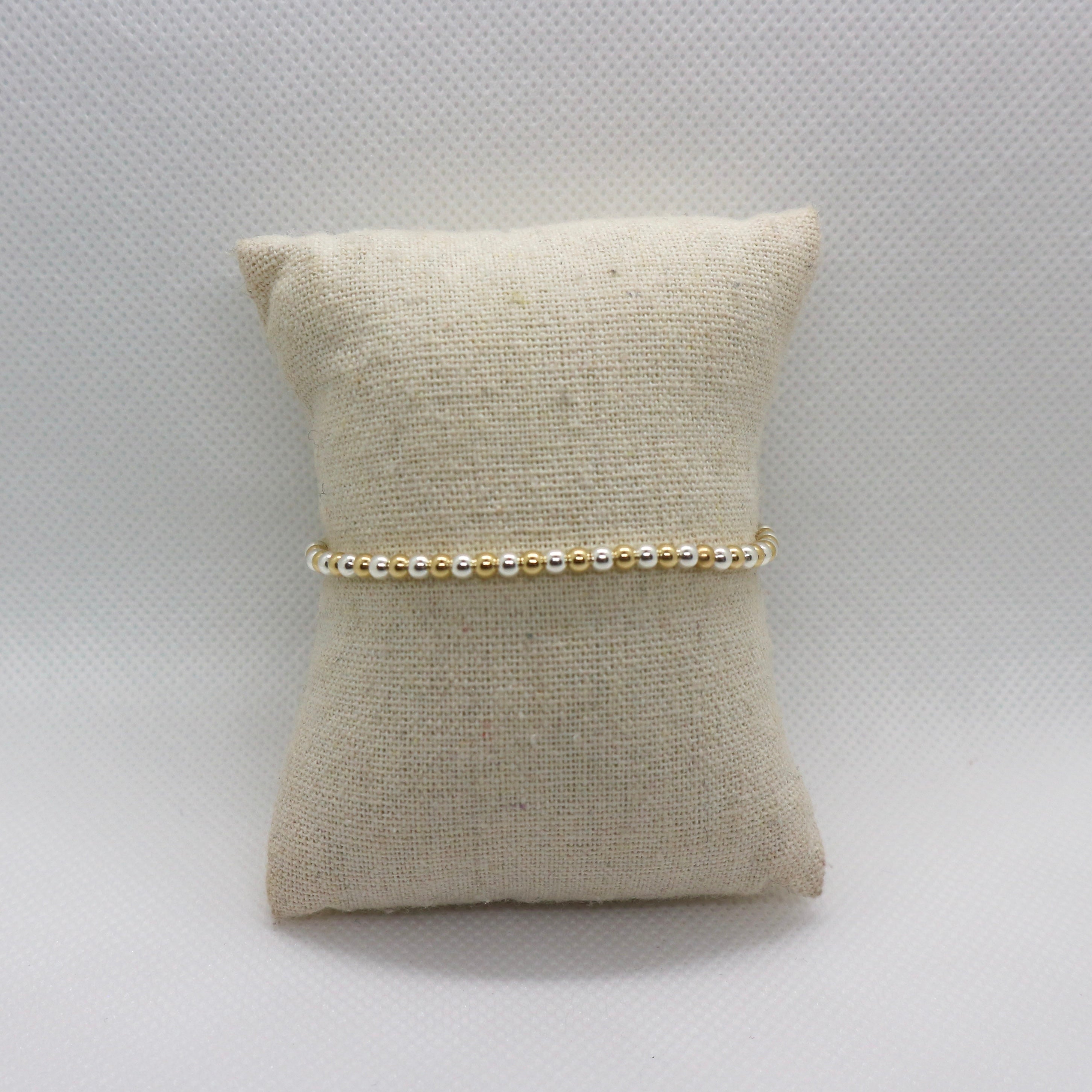 Silver & Gold 3mm - Armband