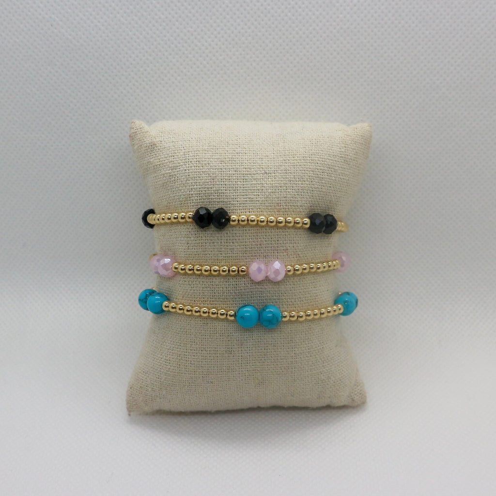 Carrie 3 en 6mm - Armband