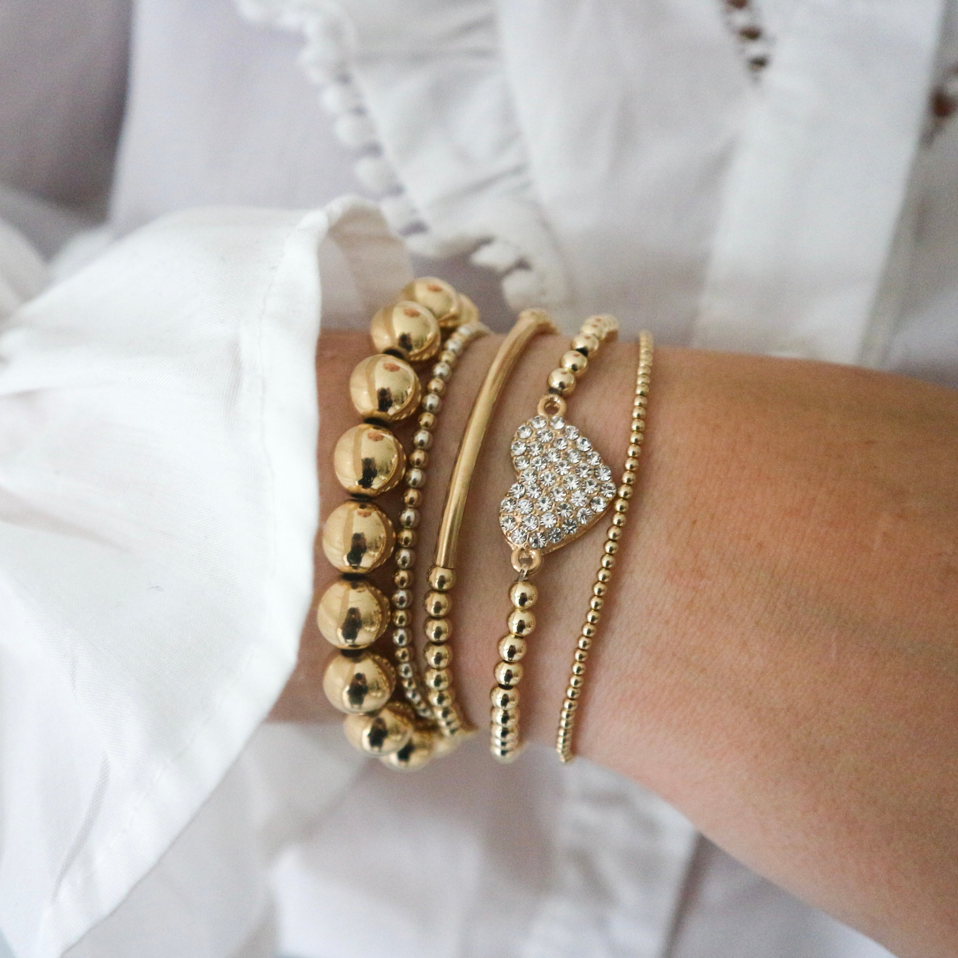 Big Heart 4mm - Armband