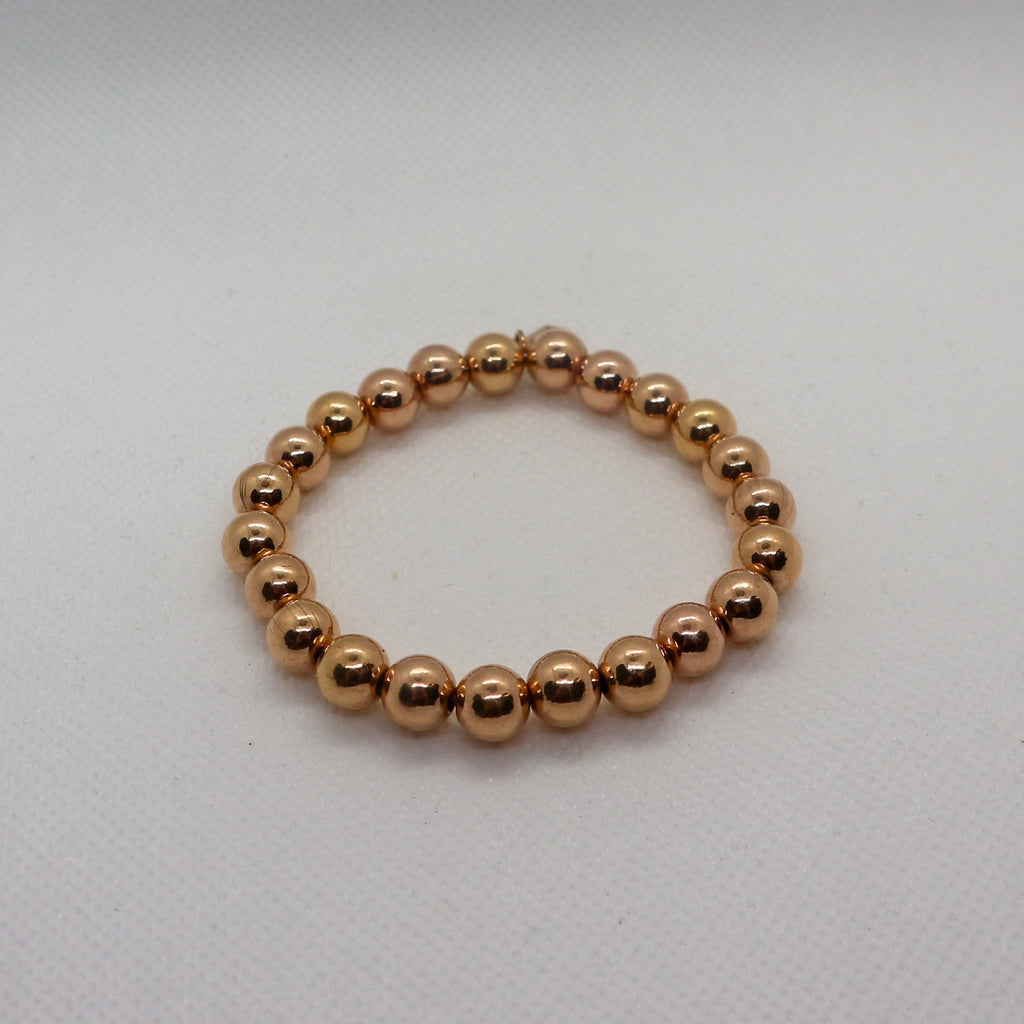Basic Rond 8mm Rose Gold - Armband