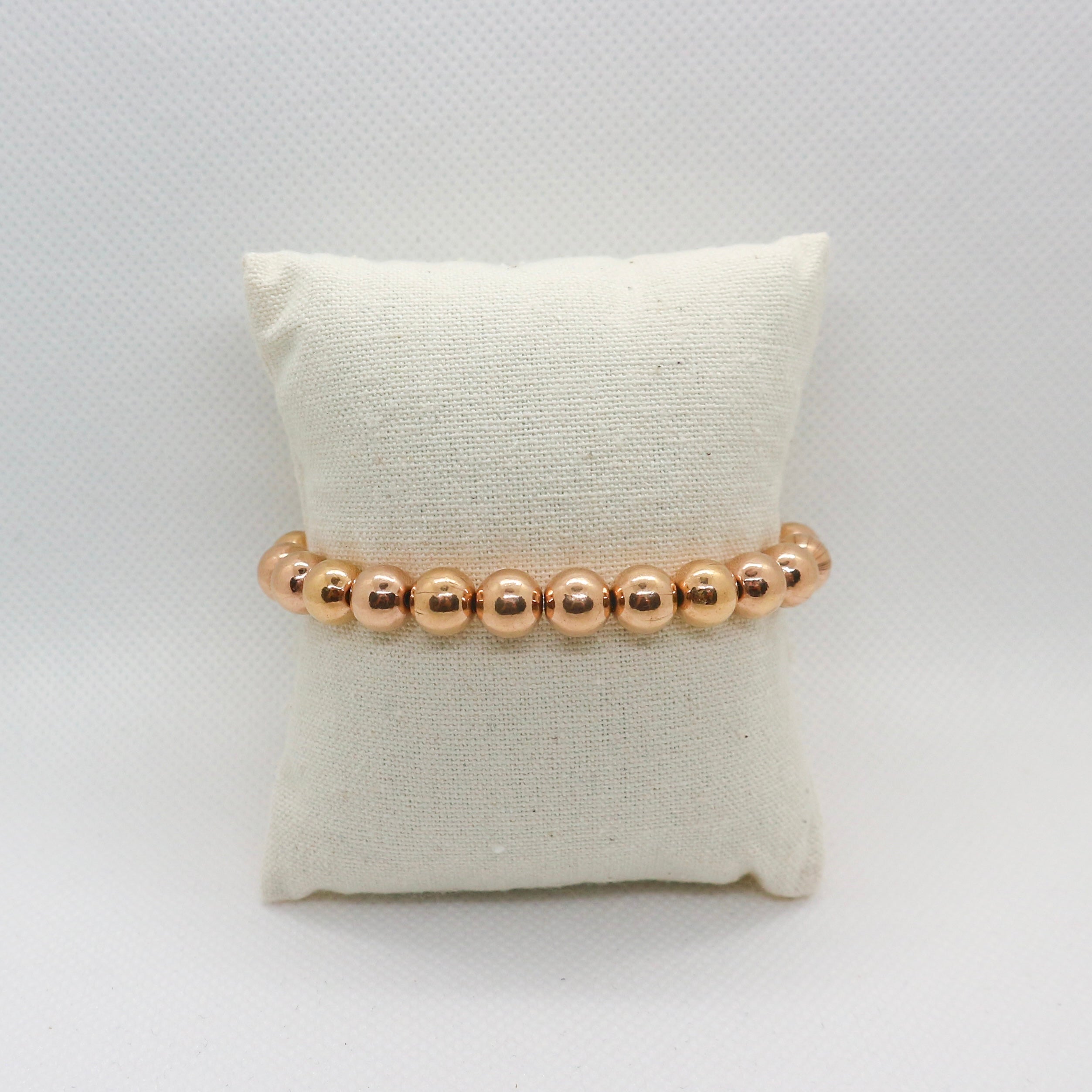 Basic Rond 8mm Rose Gold - Armband