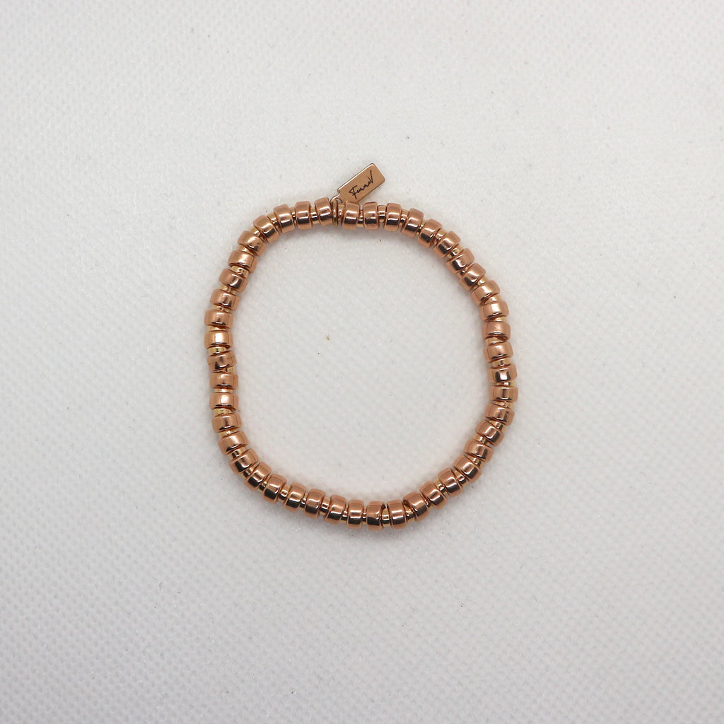 Basic Wheel 3 en 5mm Rose Gold - Armband