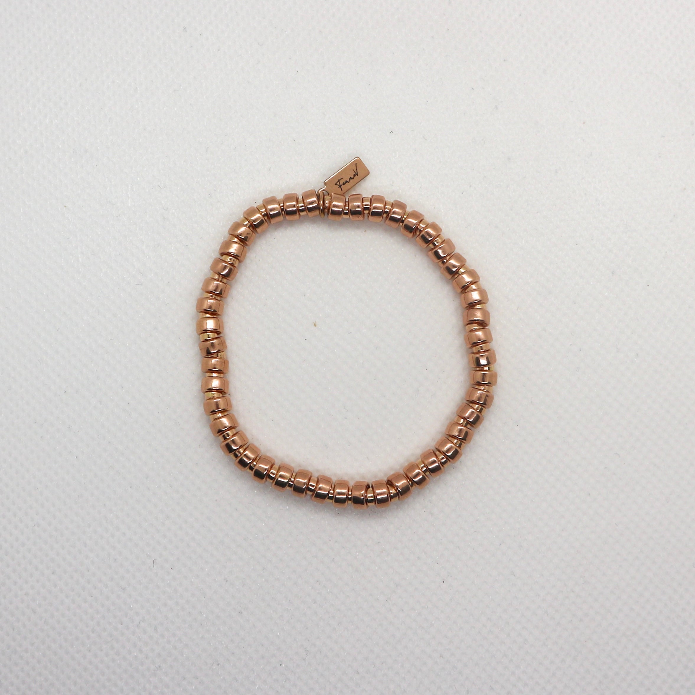 Basic Wheel 3 en 5mm Rose Gold - Armband