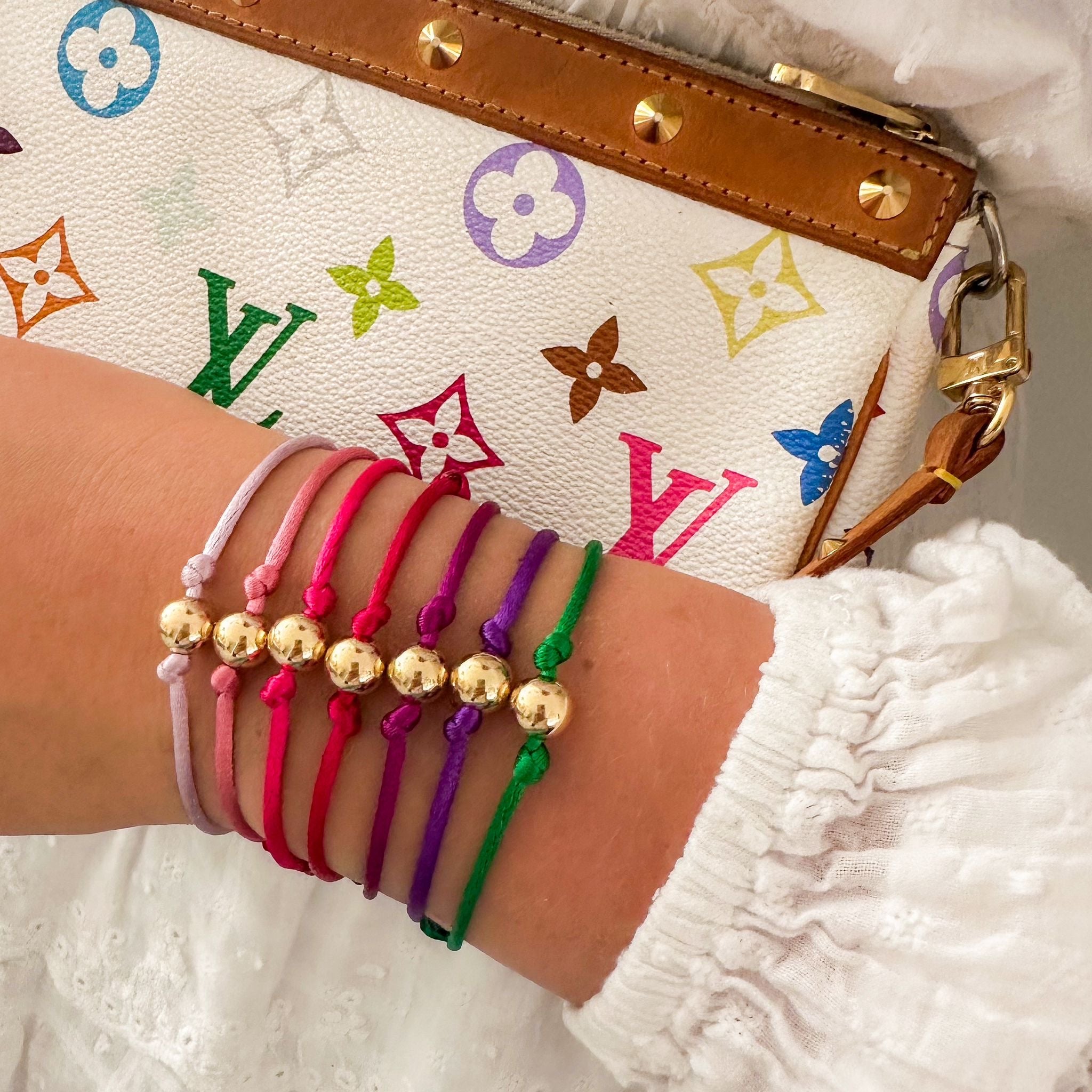 Happy Satijn 8mm - Armband